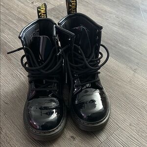 Dr. Martens Shiny Black Lace-Up Boots